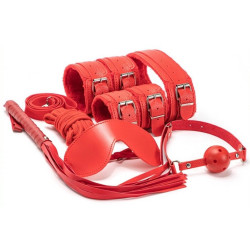  Coffret BDSM 7 Pièces Wicked Rouge